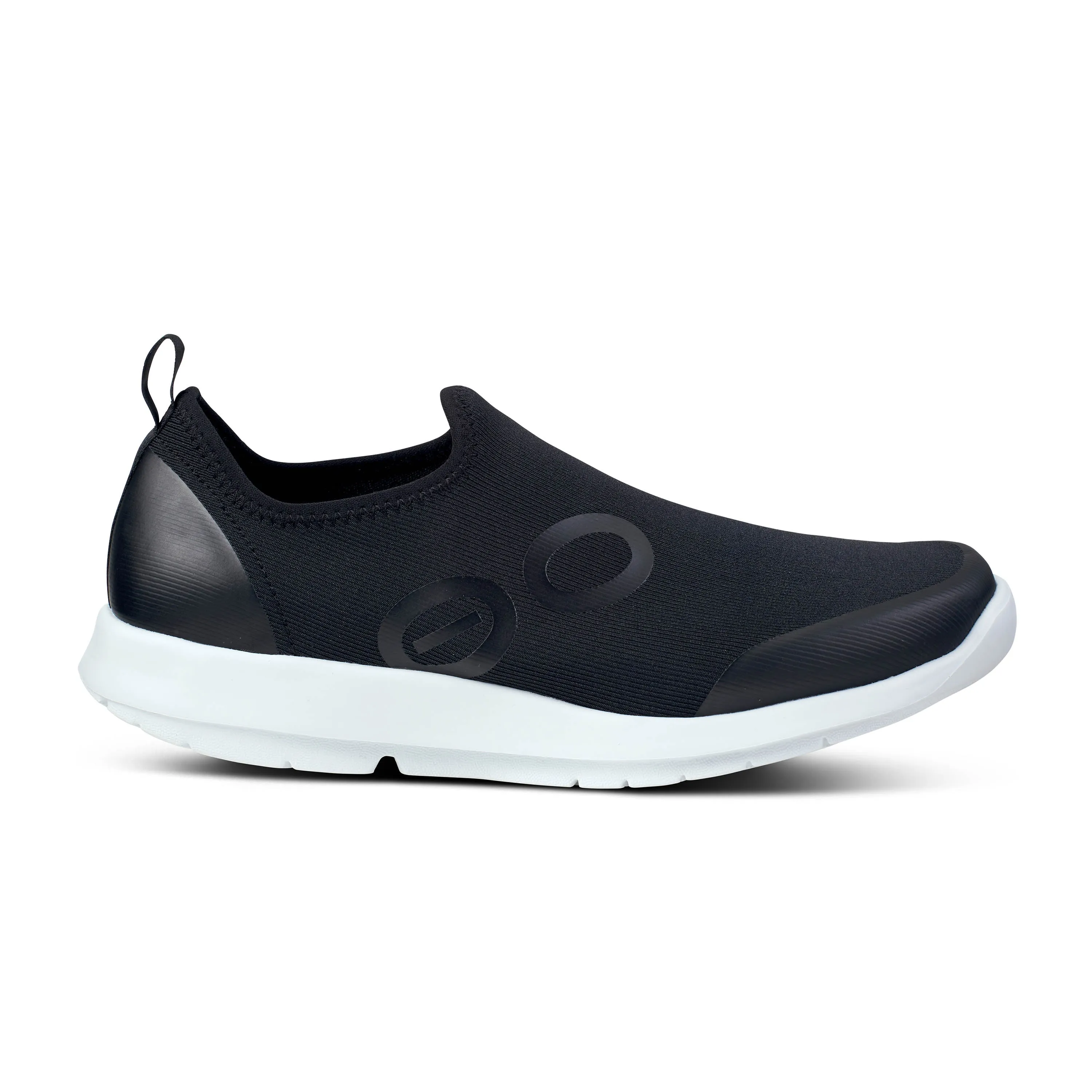 Women's Oofos OOmg Sport Low Shoe Color: White Black